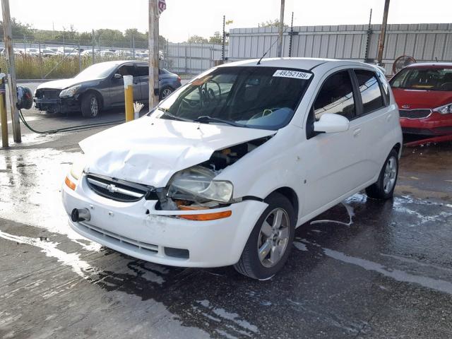 KL1TD66608B013189 - 2008 CHEVROLET AVEO BASE თეთრი ფოტო 2