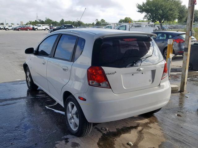 KL1TD66608B013189 - 2008 CHEVROLET AVEO BASE თეთრი ფოტო 3