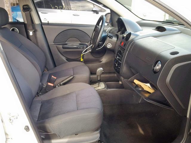 KL1TD66608B013189 - 2008 CHEVROLET AVEO BASE თეთრი ფოტო 5