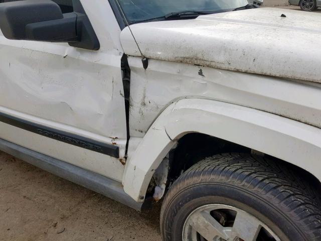 1J8HG48K46C200150 - 2006 JEEP COMMANDER 白色 照片 9