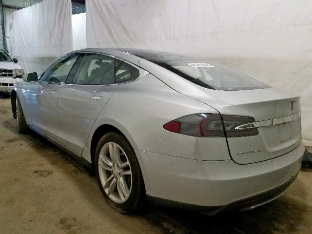 5YJSA1CN0DFP19551 - 2013 TESLA MODEL S SILVER photo 3