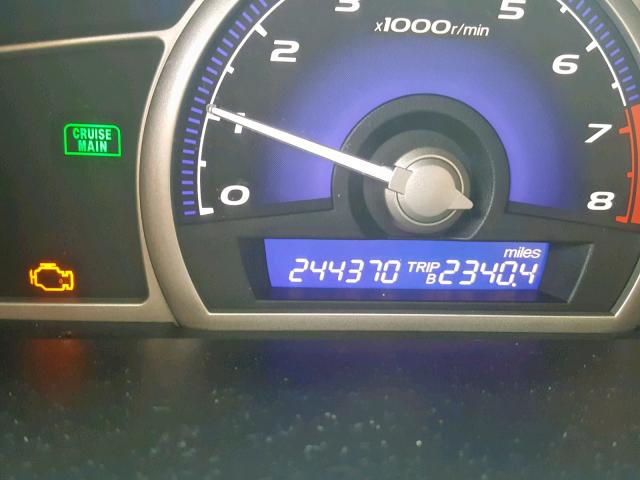 2HGFA16669H327540 - 2009 HONDA CIVIC LX-S 灰色 照片 8