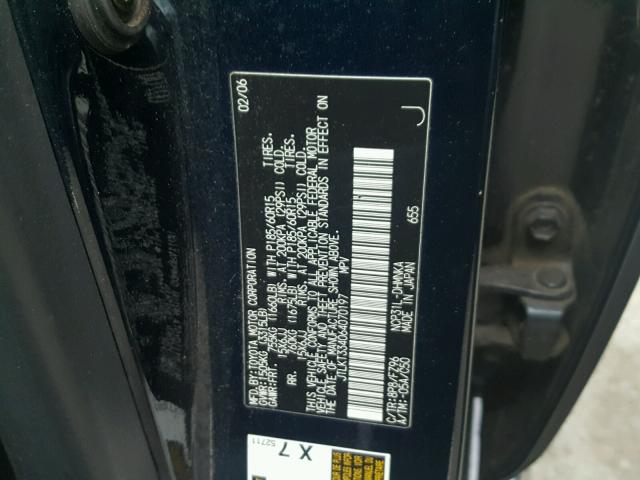 JTLKT334064070197 - 2006 TOYOTA SCION XB Көк фото 10