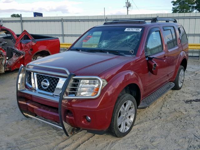 5N1AR18U15C764027 - 2005 NISSAN PATHFINDER RED photo 2