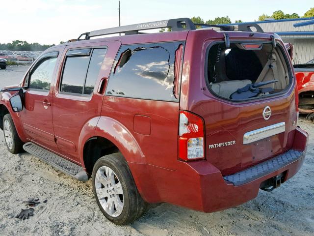 5N1AR18U15C764027 - 2005 NISSAN PATHFINDER RED photo 3