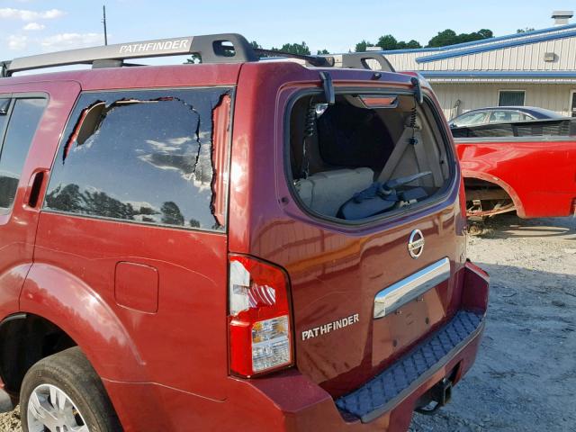 5N1AR18U15C764027 - 2005 NISSAN PATHFINDER RED photo 9