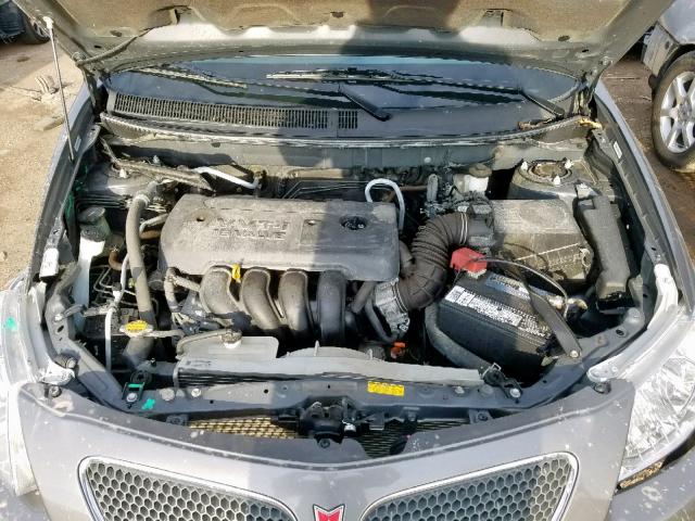 5Y2SL65876Z443901 - 2006 PONTIAC VIBE GRAY photo 7