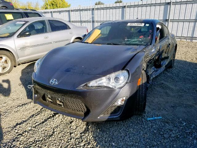 JF1ZNAA15G8708641 - 2016 TOYOTA SCION FR-S CHARCOAL photo 2