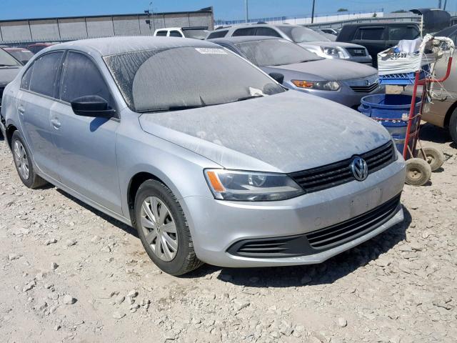 3VW2K7AJ3DM226777 - 2013 VOLKSWAGEN JETTA BASE SILVER photo 1