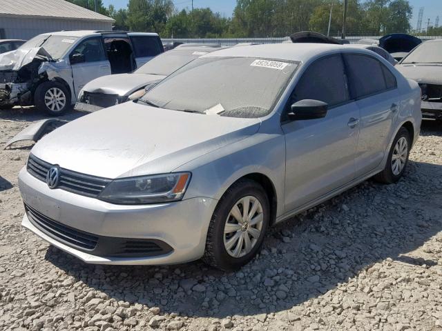 3VW2K7AJ3DM226777 - 2013 VOLKSWAGEN JETTA BASE SILVER photo 2