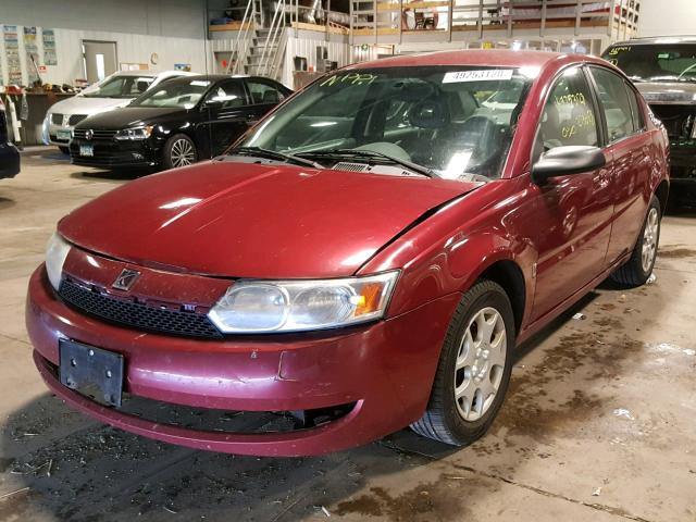 1G8AJ54F34Z231371 - 2004 SATURN ION LEVEL MAROON photo 2