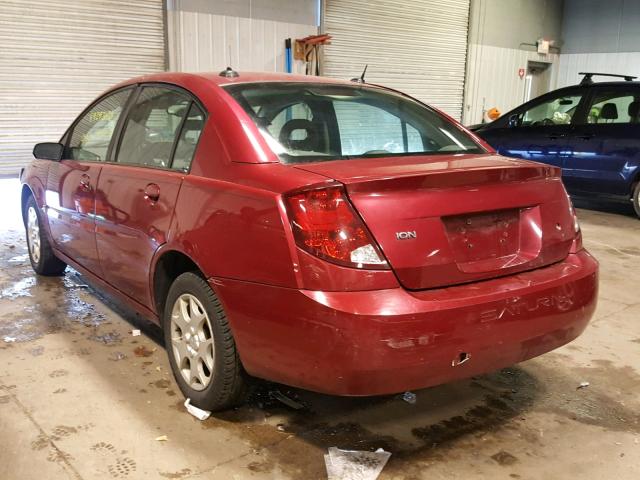 1G8AJ54F34Z231371 - 2004 SATURN ION LEVEL MAROON photo 3