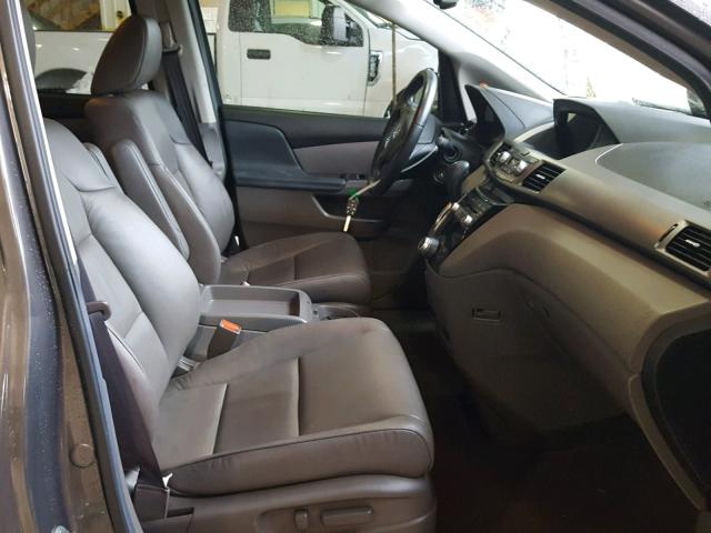 5FNRL5H6XDB054580 - 2013 HONDA ODYSSEY EX GRAY photo 5