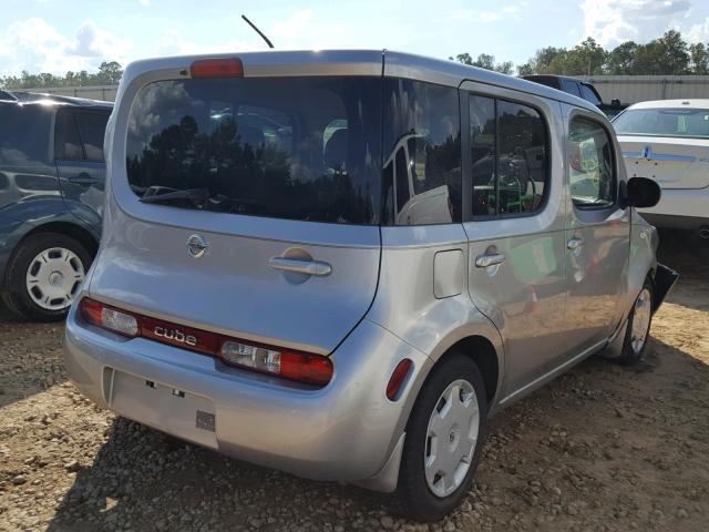 JN8AZ2KR0AT166072 - 2010 NISSAN CUBE BASE SILVER photo 4