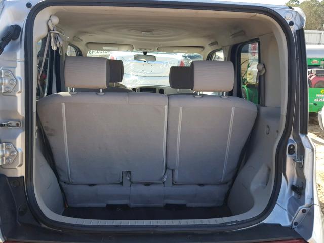 JN8AZ2KR0AT166072 - 2010 NISSAN CUBE BASE SILVER photo 9