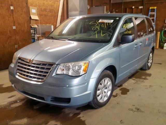 2A8HR44E09R592887 - 2009 CHRYSLER TOWN & COU BLUE photo 2