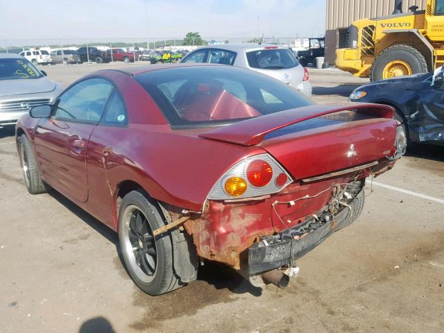 4A3AC44G93E008905 - 2003 MITSUBISHI ECLIPSE GS MAROON photo 3