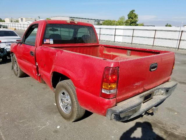 1GCEC14W7YZ165097 - 2000 CHEVROLET SILVERADO RED photo 3