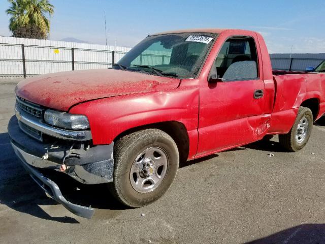 1GCEC14W7YZ165097 - 2000 CHEVROLET SILVERADO RED photo 9