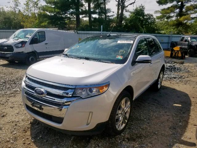 2FMDK4KC3DBA79108 - 2013 FORD EDGE LIMIT WHITE photo 2