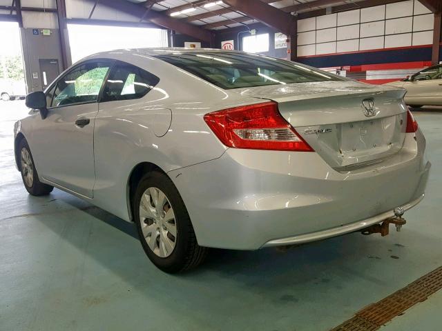 2HGFG3B25CH503787 - 2012 HONDA CIVIC DX SILVER photo 3