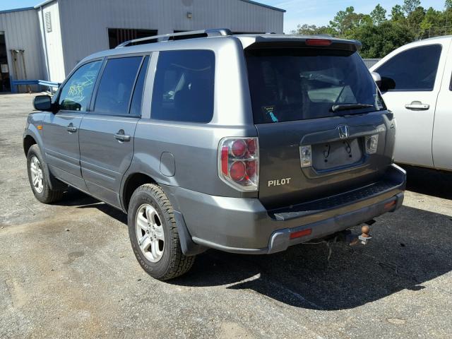 5FNYF282X8B023575 - 2008 HONDA PILOT VP GRAY photo 3