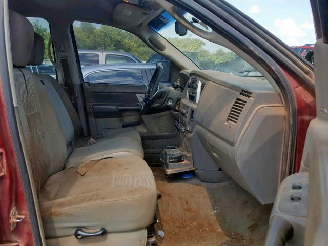 3D7KR28A38G114613 - 2008 DODGE RAM 2500 S წითელი ფოტო 5