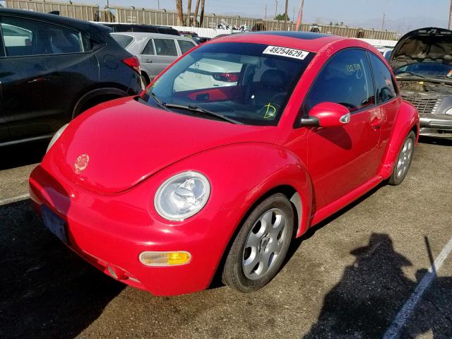 3VWCK21C23M437069 - 2003 VOLKSWAGEN NEW BEETLE წითელი ფოტო 2