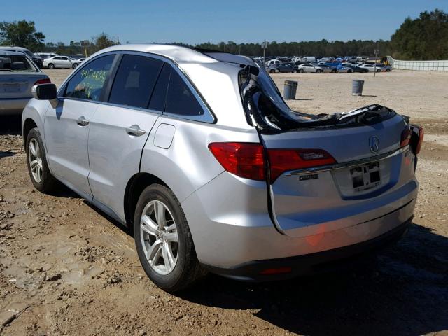 5J8TB3H51DL000345 - 2013 ACURA RDX TECHNO SILVER photo 3