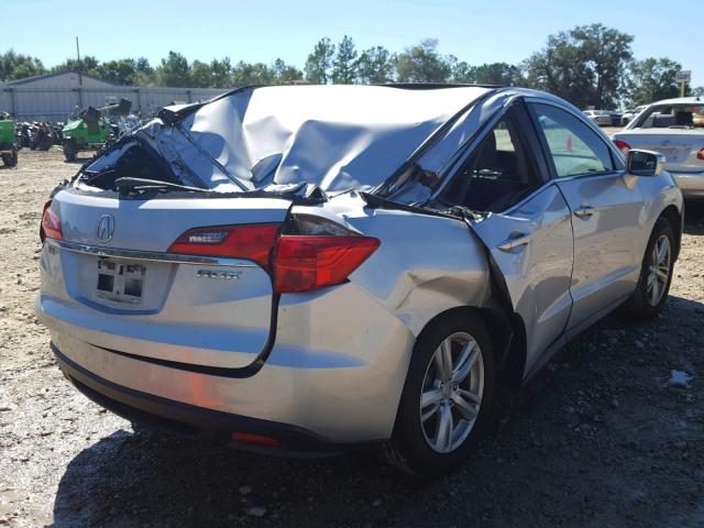 5J8TB3H51DL000345 - 2013 ACURA RDX TECHNO SILVER photo 4