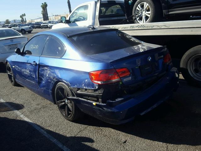 WBAWB73528P041279 - 2008 BMW 335 I BLUE photo 3