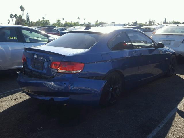 WBAWB73528P041279 - 2008 BMW 335 I BLUE photo 4