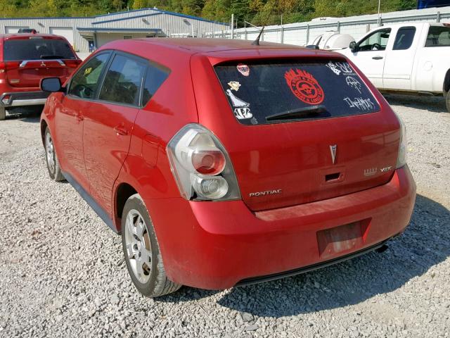 5Y2SP67019Z460774 - 2009 PONTIAC VIBE RED photo 3