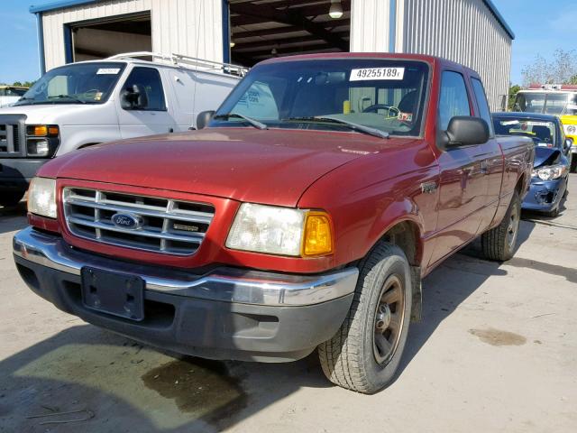 1FTYR14V22TA66393 - 2002 FORD RANGER SUP RED photo 2