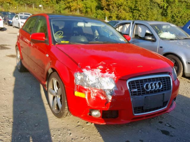 WAUKD78P27A020145 - 2007 AUDI A3 S-LINE RED photo 1