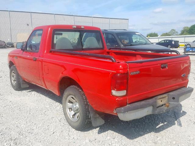 1FTYR10CXYTA56322 - 2000 FORD RANGER RED photo 3