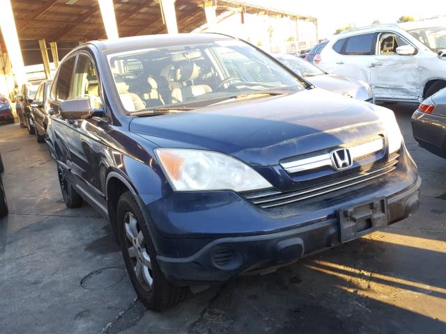 JHLRE38719C003337 - 2009 HONDA CR-V EXL BLUE photo 1