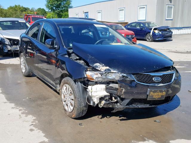 KNAFU4A27D5707365 - 2013 KIA FORTE EX BLACK photo 1