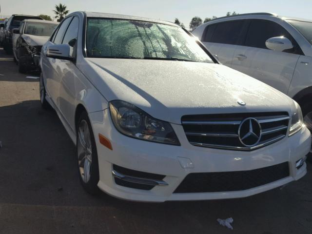 WDDGF4HB4DR296352 - 2013 MERCEDES-BENZ C 250 WHITE photo 1