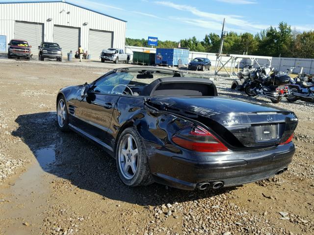 WDBSK74F64F075166 - 2004 MERCEDES-BENZ SL 55 AMG BLACK photo 3