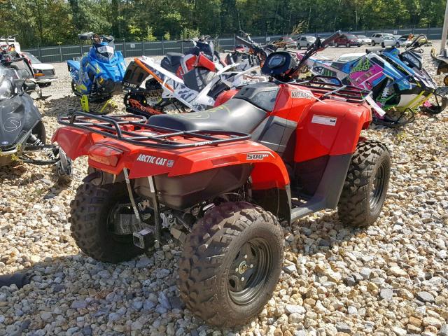 4UF17ATV5HT210643 - 2017 ARCTIC CAT ATV 500 RED photo 4