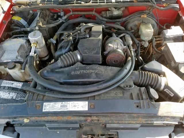 1GCCS145918223109 - 2001 CHEVROLET S TRUCK S1 RED photo 7