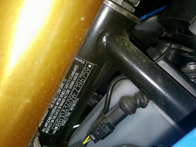 WB10A1409FZ196759 - 2015 BMW R1200 R BLUE photo 10