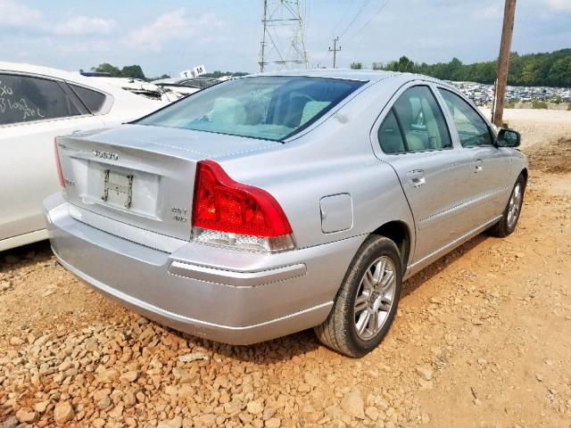 YV1RH592X82677813 - 2008 VOLVO S60 2.5T SILVER photo 4