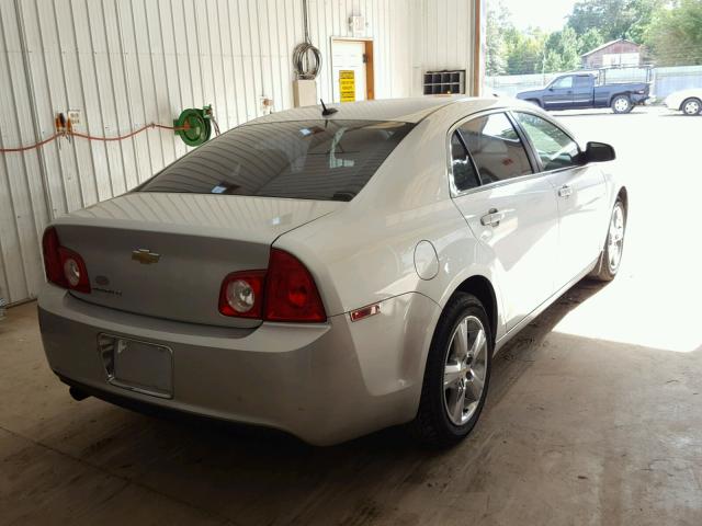 1G1ZD5EB4A4156192 - 2010 CHEVROLET MALIBU 2LT SILVER photo 4