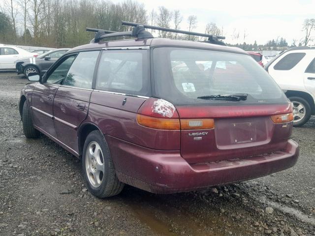 4S3BK435XX7302110 - 1999 SUBARU LEGACY L MAROON photo 3