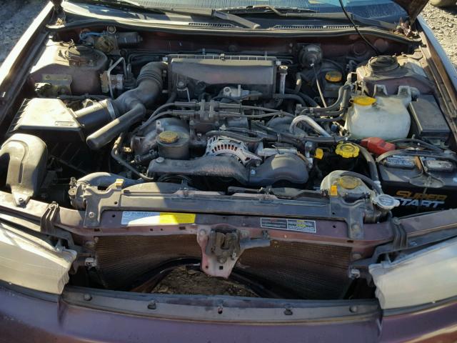 4S3BK435XX7302110 - 1999 SUBARU LEGACY L MAROON photo 7