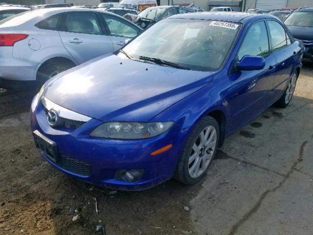 1YVHP80D865M56981 - 2006 MAZDA 6 S BLUE photo 2