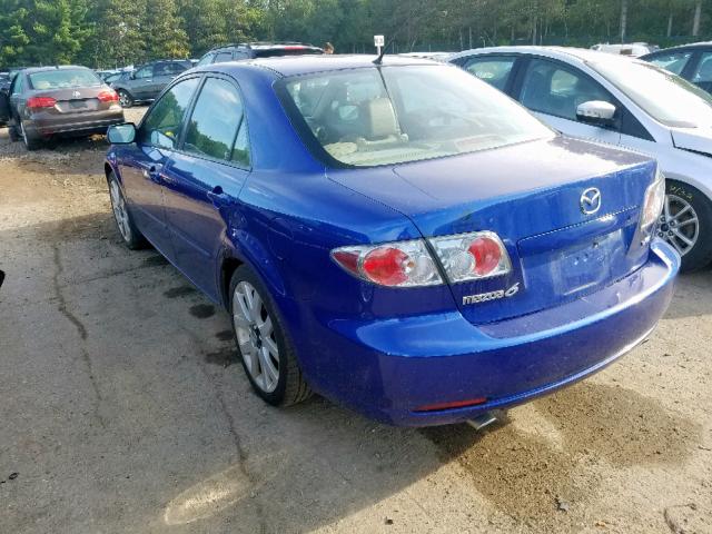 1YVHP80D865M56981 - 2006 MAZDA 6 S BLUE photo 3