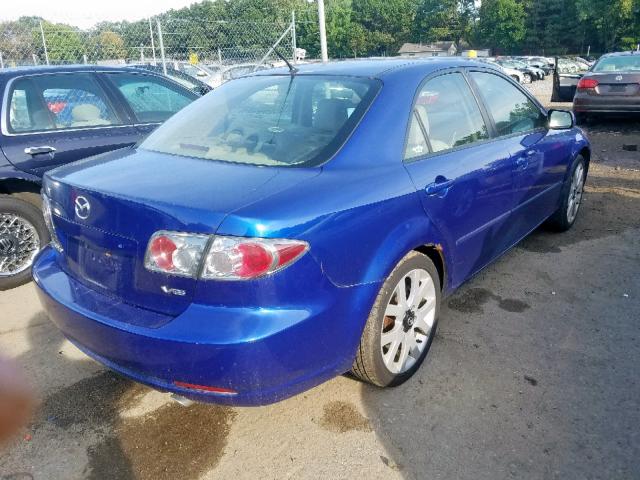 1YVHP80D865M56981 - 2006 MAZDA 6 S BLUE photo 4